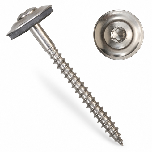 Spenglerschraube TX25 mit 15 mm Dichtscheibe
