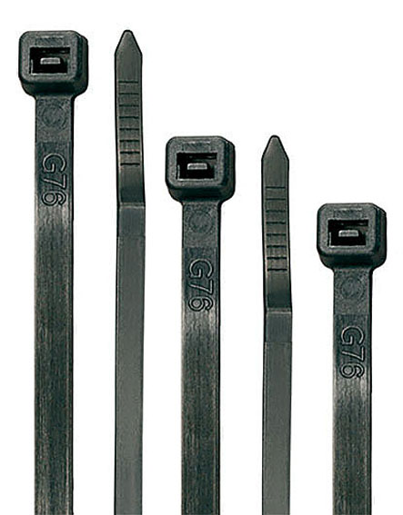 Kabelbinder aus Nylon, schwarz - verpackt zu 1.000 Stück
